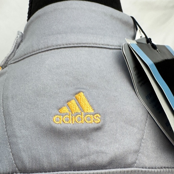 Adidas High Neck Climacool Sleeveless Top Grey - Picture 12 of 14